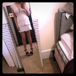 Semi-formal scalloped dress